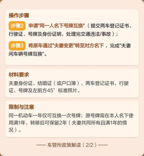 车牌变更手续